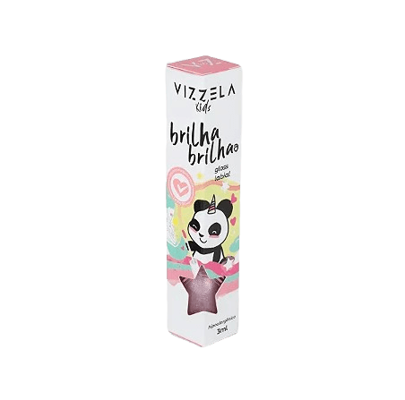 Gloss Infantil Brilha Brilha Cor Estrelinha Vizzela 3ml