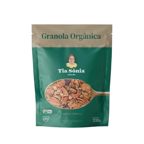 Granola Coco e Tapioca Orgânica Tia Sônia 200g