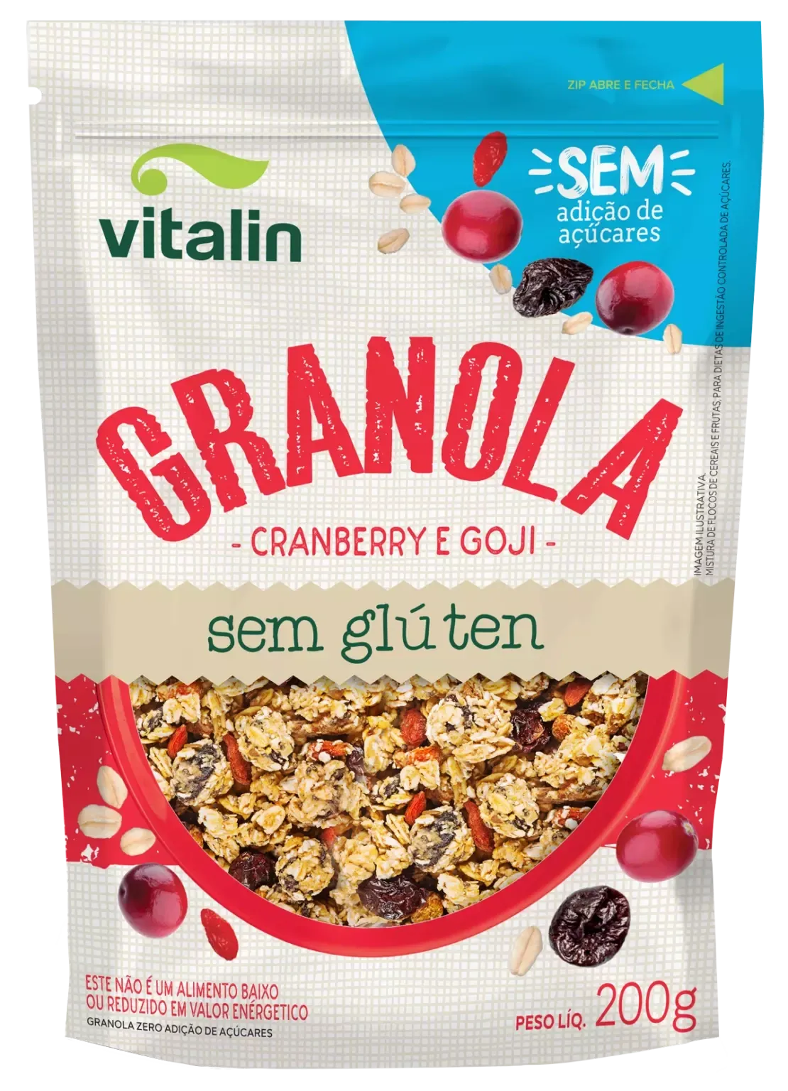 Granola Cranberry E Goji Vitalin 200g