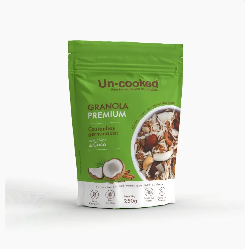 Granola Premium Castanhas Germinadas com Chips de Coco Uncooked 250g