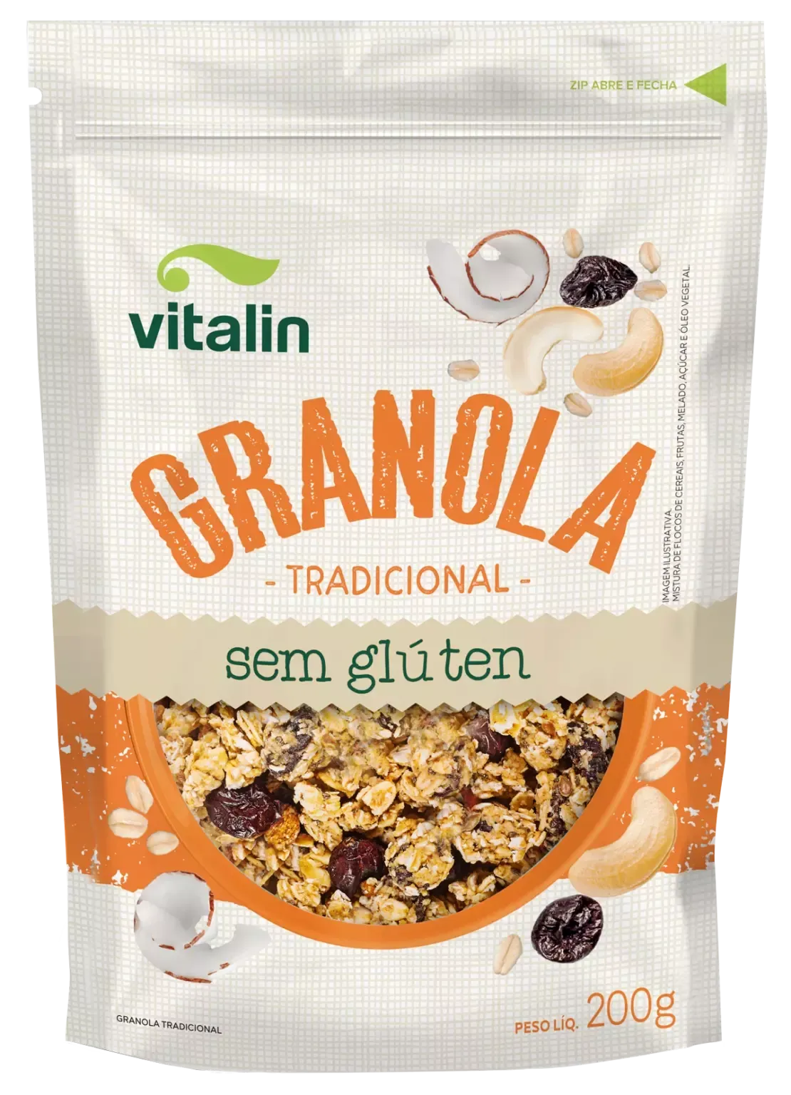 Granola Tradicional Vitalin 200g