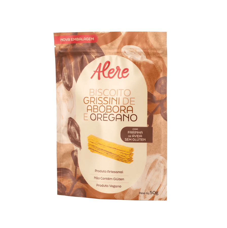 Grissini De Abobora Com Orégano Alere 50g