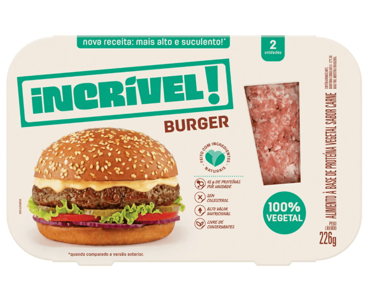 Hamburguer De Carne Vegetal Incrivel 226g refrig.