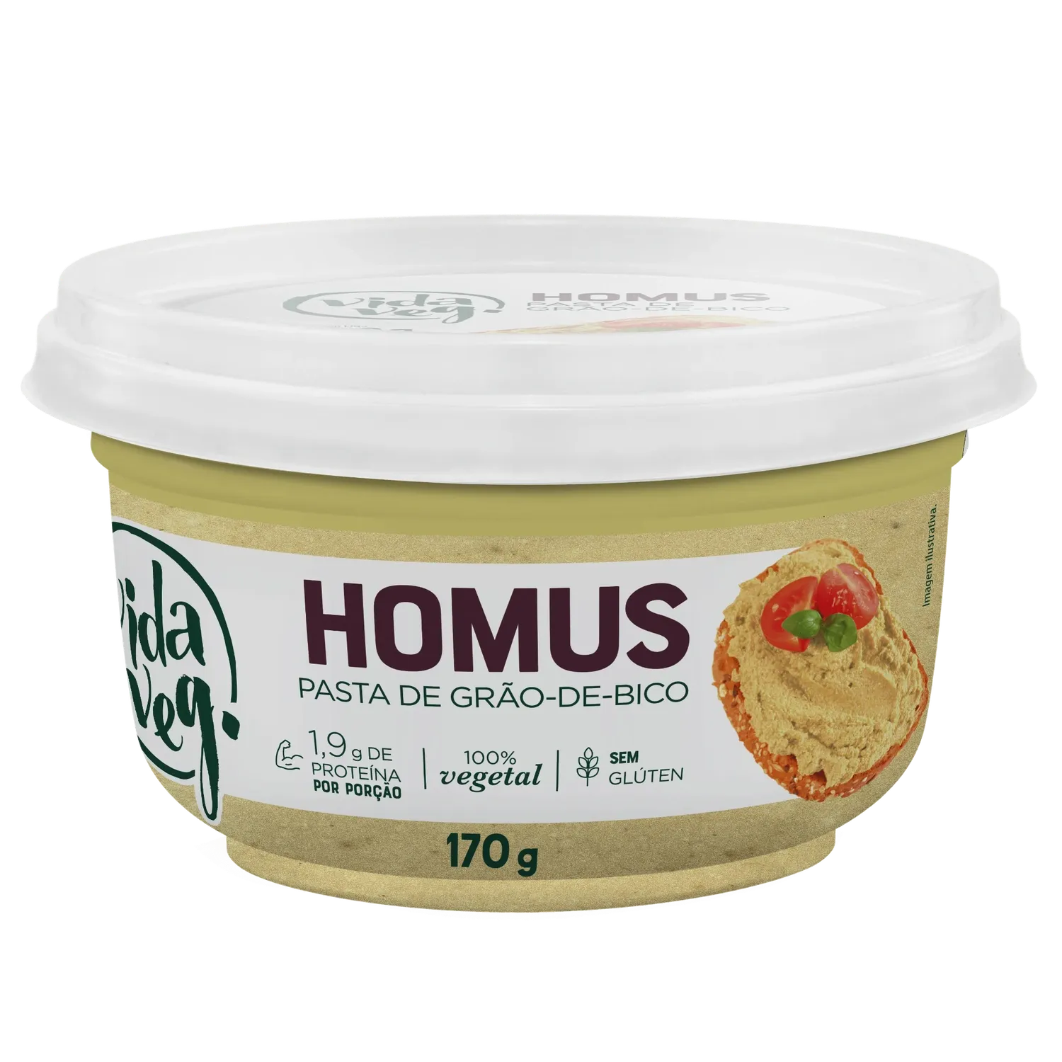 Homus Pasta De Grão De Bico Vida Veg 170g refrig.