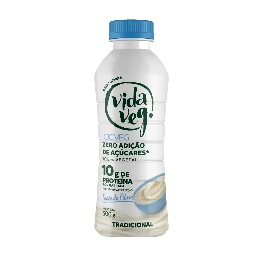 Iogurte Vegano Proteico Tradicional Zero Vida Veg 500g refrig.