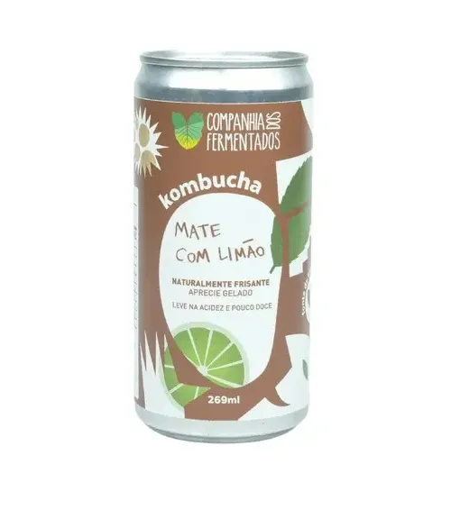 Kombucha Mate com Limão Companhia dos Fermentados 269ml