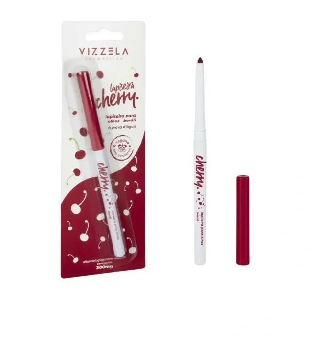 Lapiseira Para Olhos Bordô Cherry Vizzela 300mg