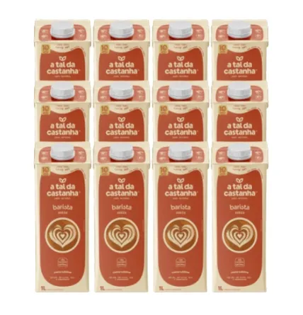 Leite Vegetal de Aveia Sem GLuten Barista A Tal Da Castanha Cx 12