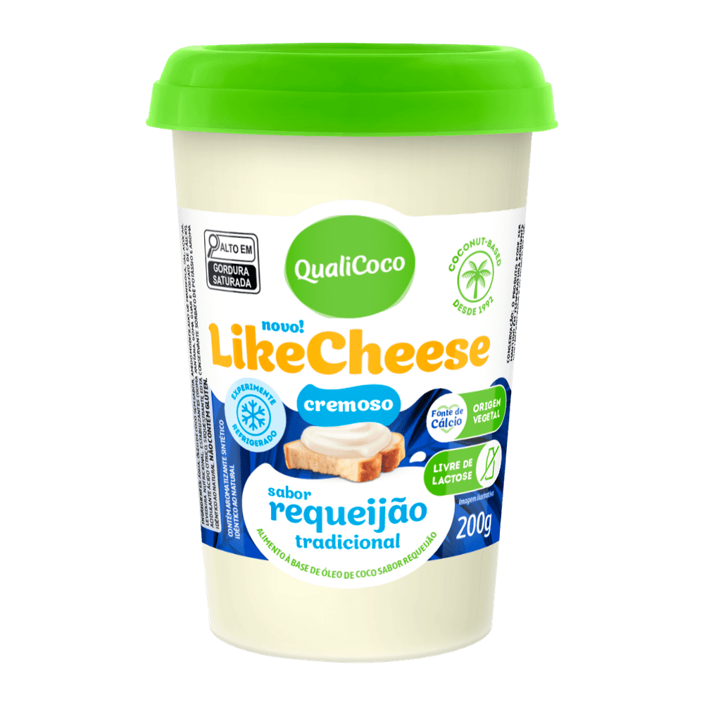 Likecheese Sabor Requeijão Tradicional Qualicoco 200g refrig.