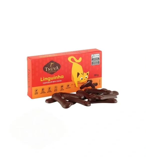 Linguinha de Gato Vegano 56% Cacau Tnuva 80g