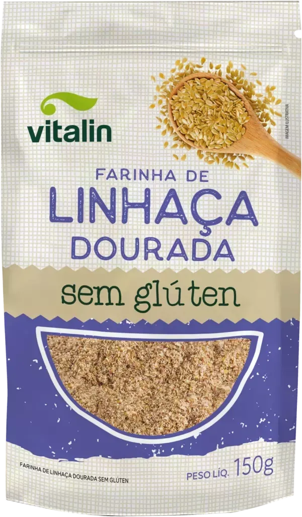 Linhaça Dourada Farinha Integral Vitalin 150g