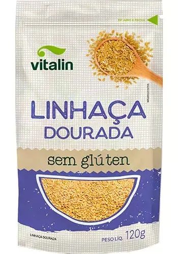 Linhaça Dourada Grãos Integral Vitalin 120g