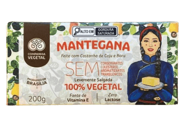Mantegana a base de Castanha de Caju e Baru Companhia Vegetal 200g refrig.