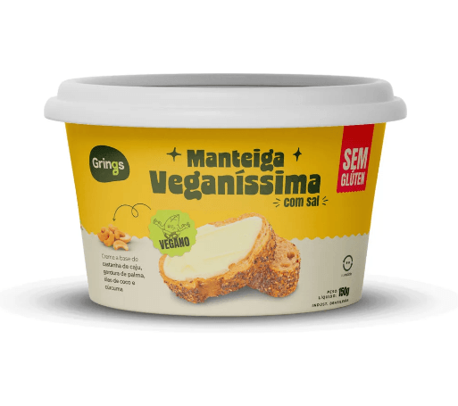 Manteiga Vegetal Grings 180g refrig.