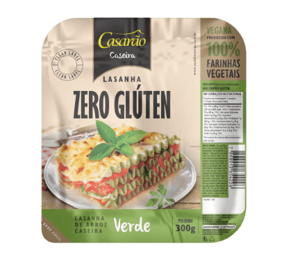 Massa Lasanha Verde Casarão 300g