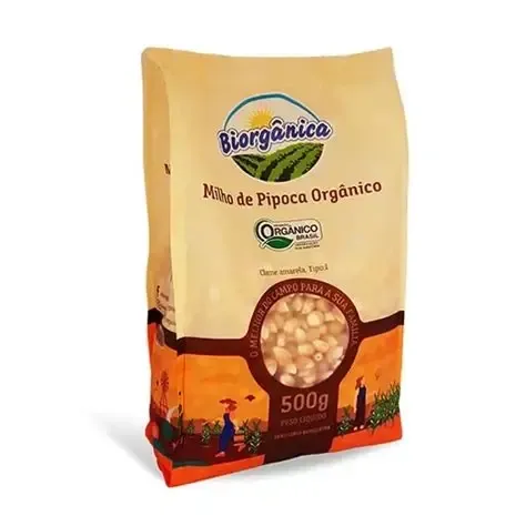 Milho De Pipoca Orgânica Biorganica 500g