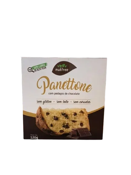 Mini Panettone com Chocolate Vegano e Sem Glúten Nutfree120g
