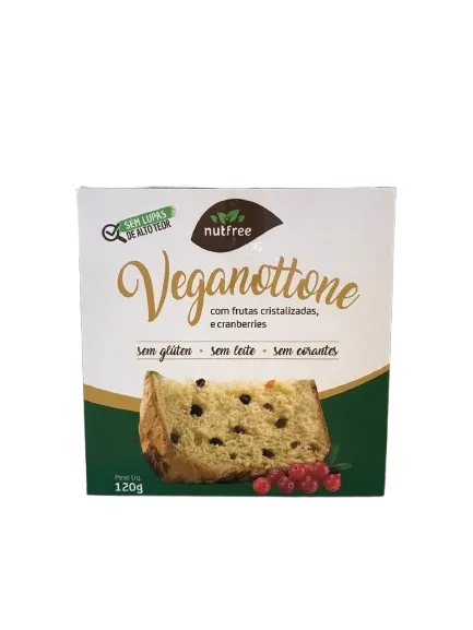 Mini Panettone Vegano e Sem Gluten Veganottone Nutfree 120g