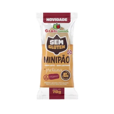 Mini Pão + Proteína Sem Glúten Grani Amici 70g
