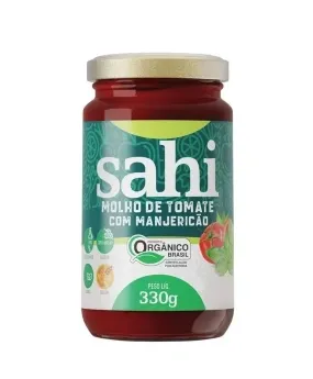 Molho de Tomate Manjericão Orgânico Sahi 330g
