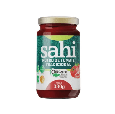 Molho de Tomate Tradicional Orgânico Sahi 330g