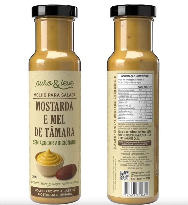 Molho Mostarda e Mel de Tamara Puro e Leve 250ml