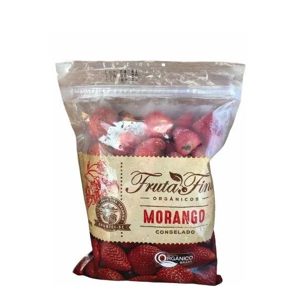 Morango Orgânico Congelado Fruta Fina 1kg