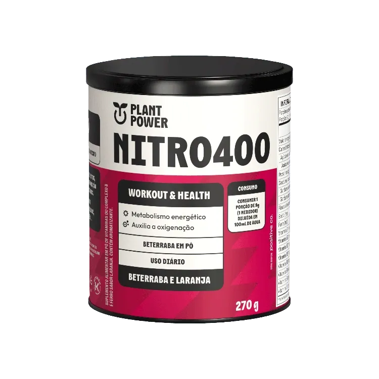 Nitro 400 Beterraba E Laranja Plant Power 270g