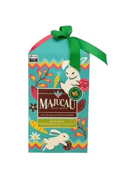 Ovo de Páscoa Vegano Chocolate 70% com Cupuaçu Majucau 250g refrig.