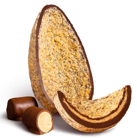 Ovo De Páscoa Vegano Chocolate ao Leite com Paçoca Selecto Cacau 300g refrig.