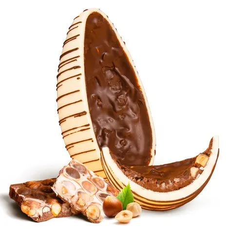 Ovo De Páscoa Vegano Chocolate Blend ao Leite com Avelã Selecto Cacau 300g refrig.