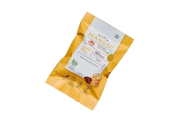 Paçoca Proteica Cookies And Cream Manduí 30g