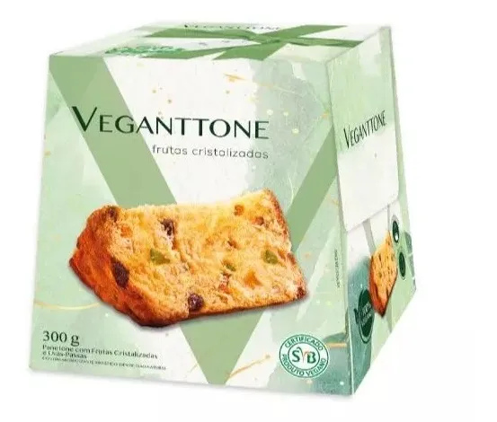 Panettone Vegano Frutas Cristalizadas Veganttone 300g