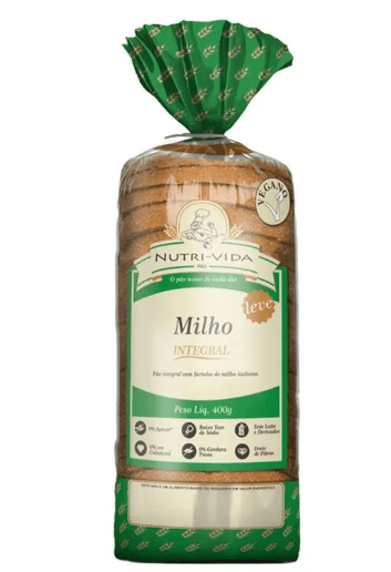 Pao De Forma Integral De Milho Nutrivida 400g