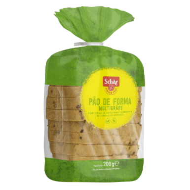 Pão de Forma Multigrãos Sem Gluten Schar 200g