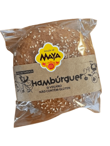 Pão de Hamburguer com Gergelim Sem Glúten House Of Maya 100g refrig.