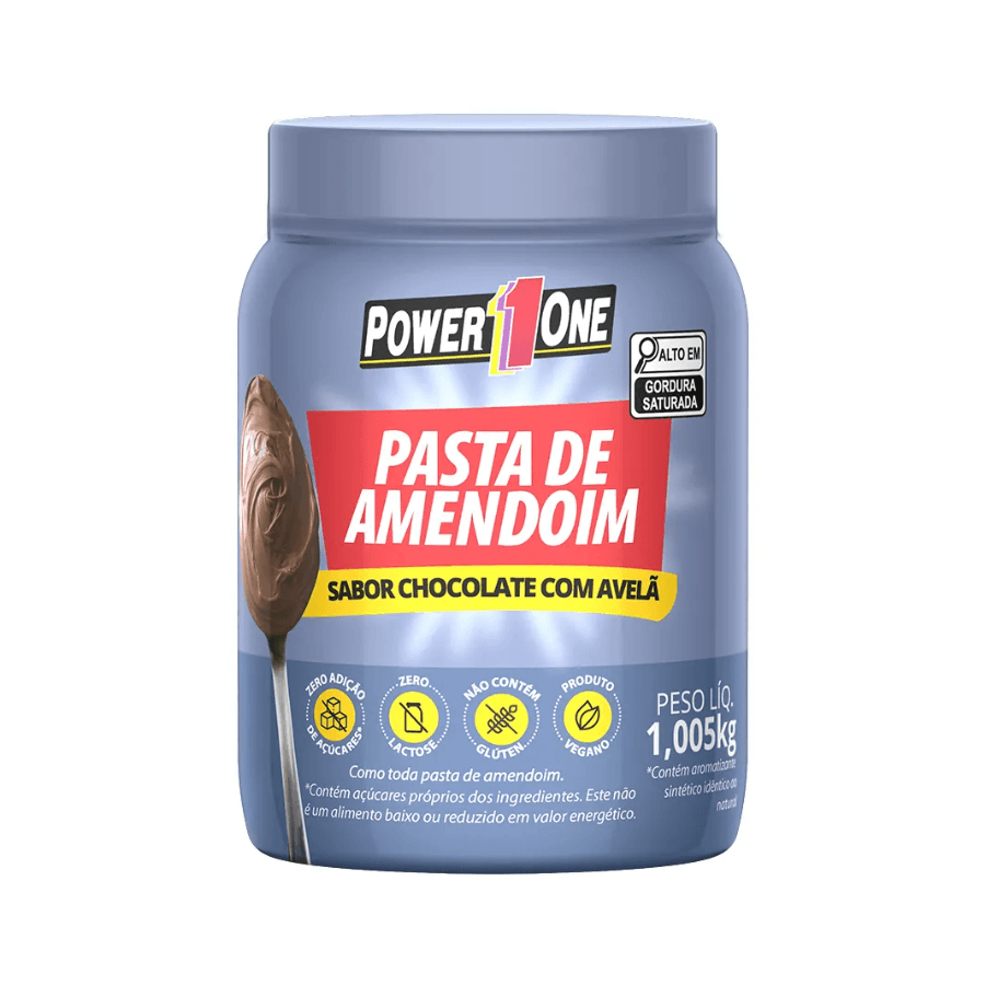 Pasta de Amendoim Chocolate com Avelã Power 1 One 1,005 Kg