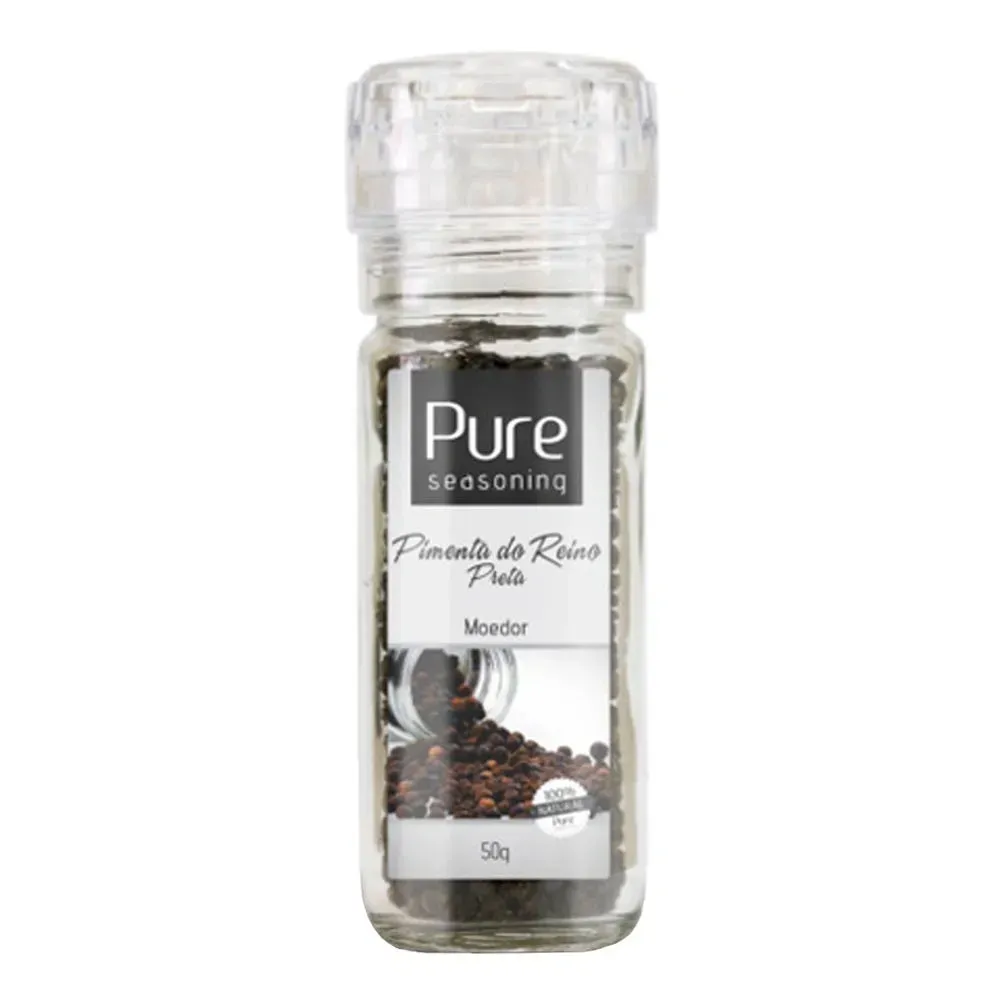 Pimenta do Reino Preta Moedor Pure Seasoning 50g