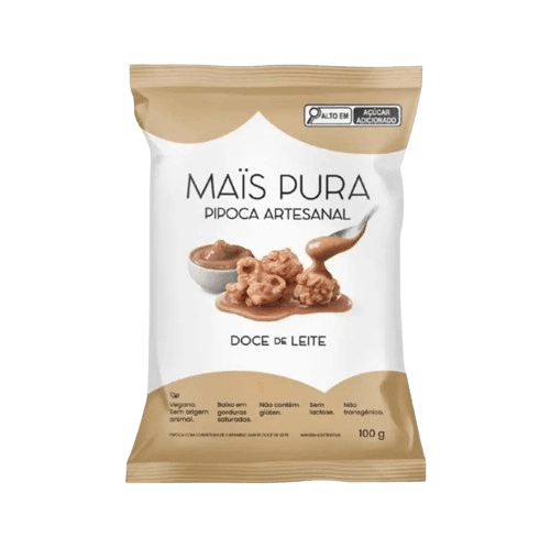 Pipoca Artesana Doce de Leite Mais Pura 100g