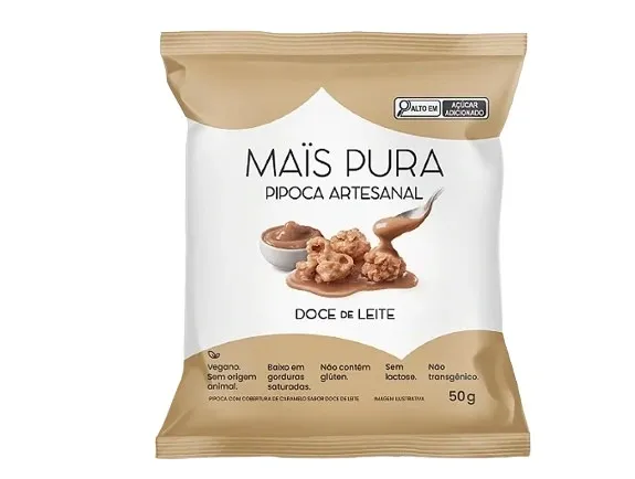 Pipoca Artesana Doce de Leite Mais Pura 50g
