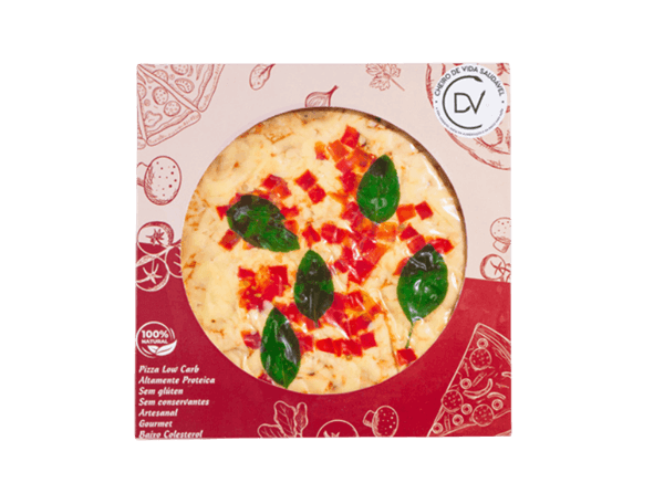 Pizza Vegana Marguerita Low Carb Cheiro de Vida Saudavel 220g refrig.