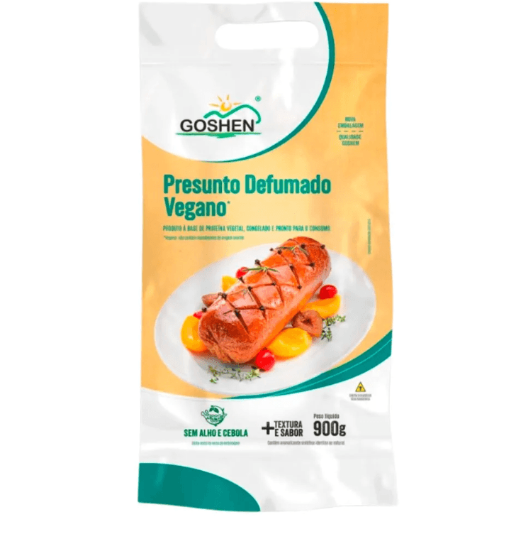 Presunto De Soja Defumado Tender Vegano Goshen 900g refrig.