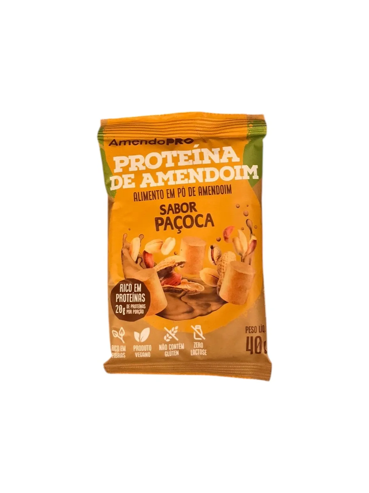 Proteína de Amendoim Sabor Paçoca Amendopro 40g