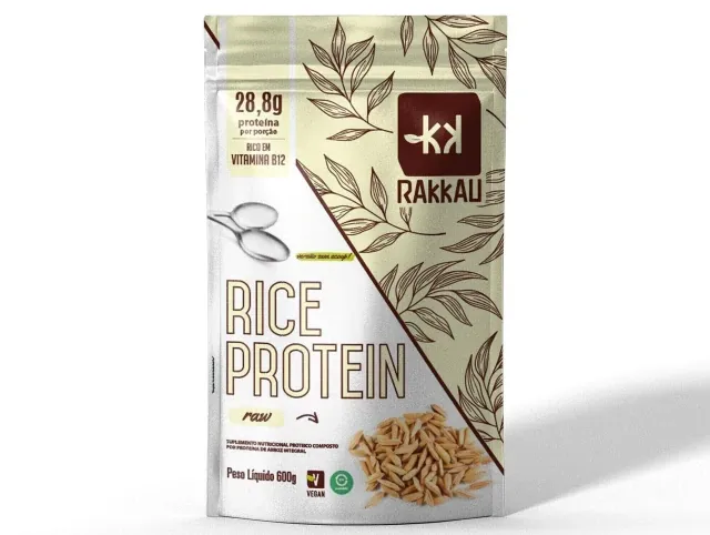 Proteina de Arroz Sabor Raw Rakkau Rice 600g