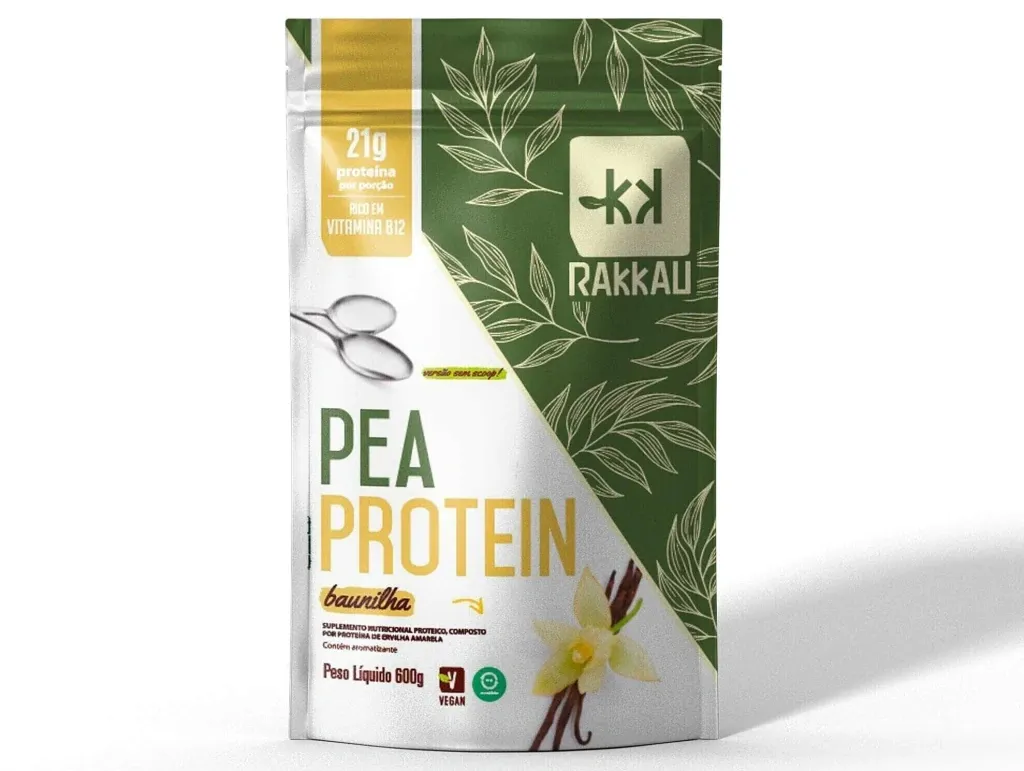 Proteina de Ervilha Sabor Baunilha Rakkau Pea 600g