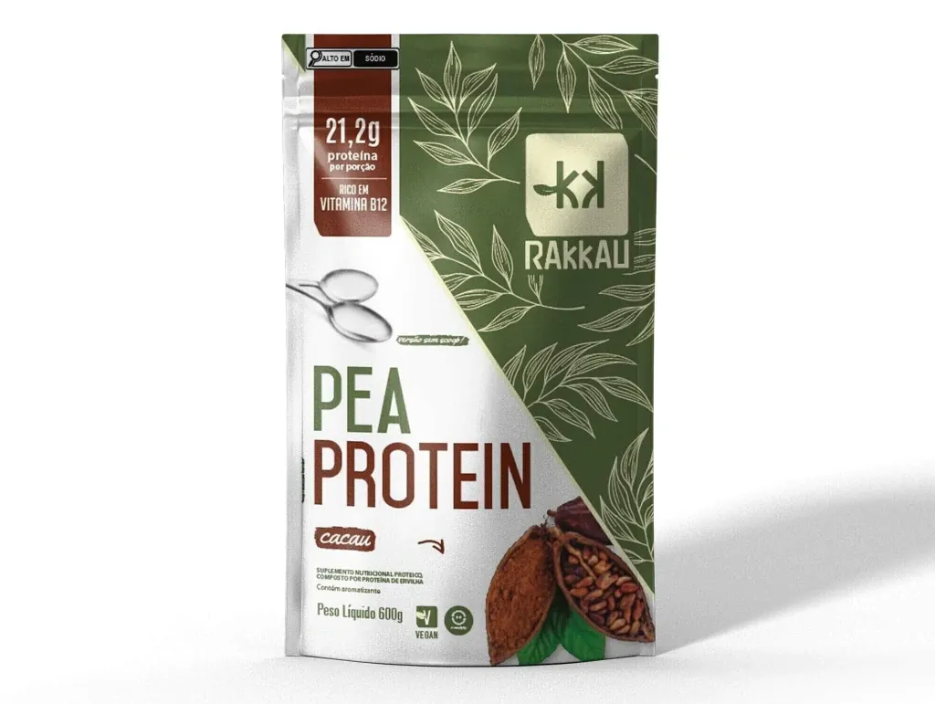 Proteina de Ervilha Sabor Cacau Rakkau Pea 600g