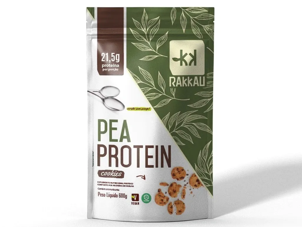 Proteina de Ervilha Sabor Cookies Rakkau Pea 600g