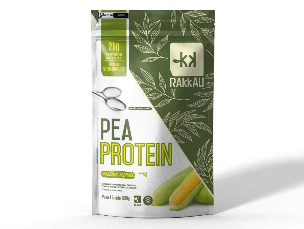 Proteina de Ervilha Sabor Milho Verde Rakkau Pea 600g