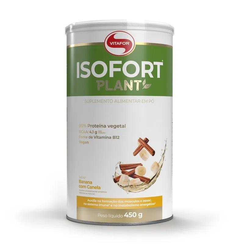 Proteina Isofort Plant Banana c/ Canela Vitafor 450g