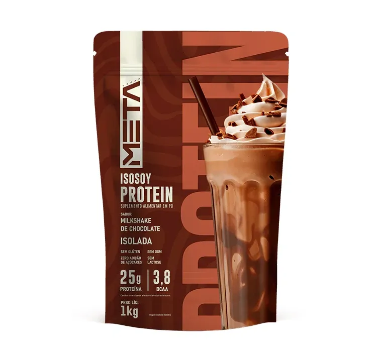 Proteína Isolada de Soja Milkshake de Chocolate Isosoy Jhamal 1Kg